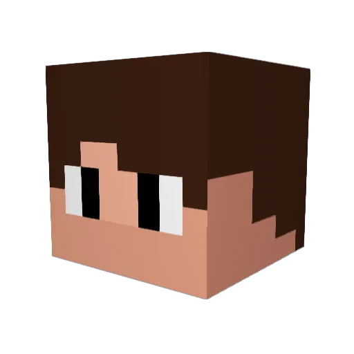 Julike356 Minecraft avatar head, 3D render