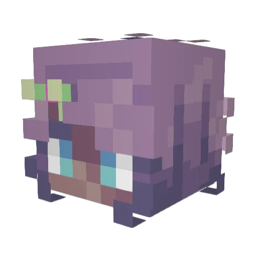 Julimama Minecraft avatar head, 3D render