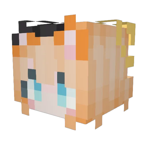 Julin21 Minecraft avatar head, 3D render
