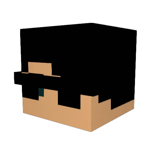 JulinkiBr Minecraft avatar head, 3D render