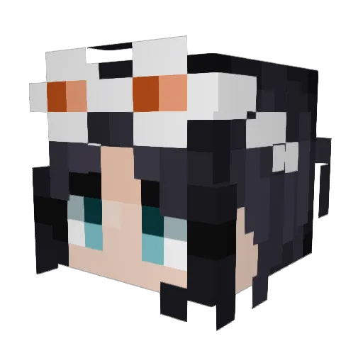 Julinskiii Minecraft avatar head, 3D render