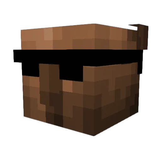 Julinxtor Minecraft avatar head, 3D render