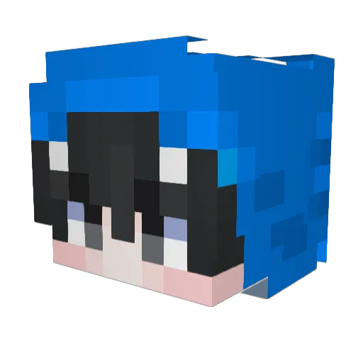 Julio34750 Minecraft avatar head, 3D render