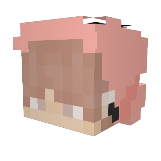 Julio_xD Minecraft avatar head, 3D render