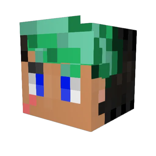 Julioiscool33 Minecraft avatar head, 3D render