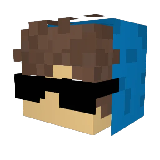 JuliopoloFR Minecraft avatar head, 3D render