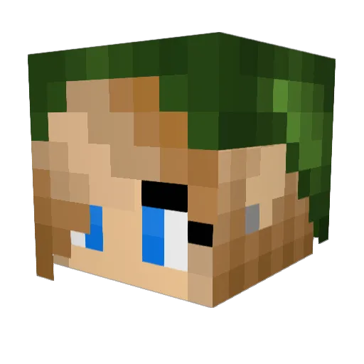 Juliroth Minecraft avatar head, 3D render