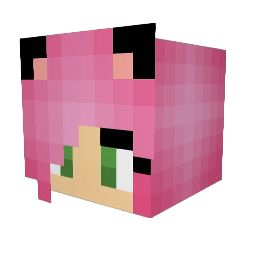Julisen3 Minecraft avatar head, 3D render