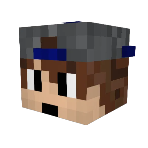 Julistcoolnow Minecraft avatar head, 3D render