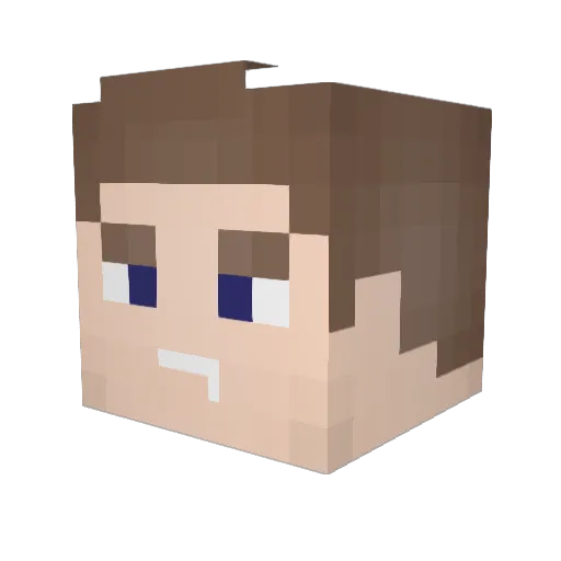 JulitoRF Minecraft avatar head, 3D render