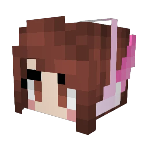 Julitostarz Minecraft avatar head, 3D render