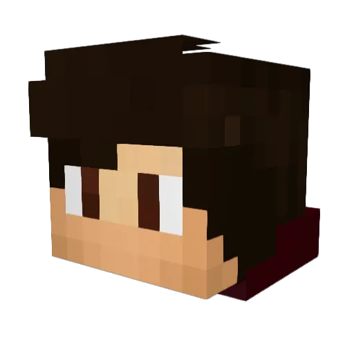 Julius1705 Minecraft avatar head, 3D render