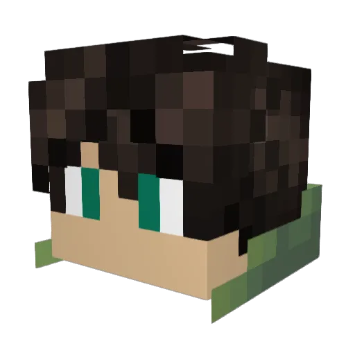 Julius2202 Minecraft avatar head, 3D render