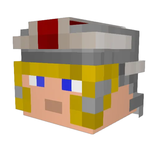 JuliusGeezer Minecraft avatar head, 3D render