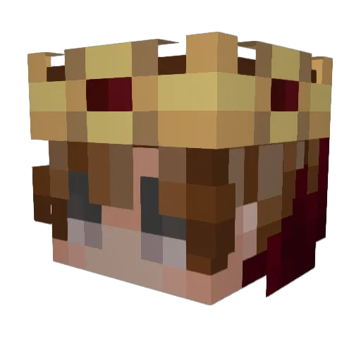 JuliusKeKa Minecraft avatar head, 3D render