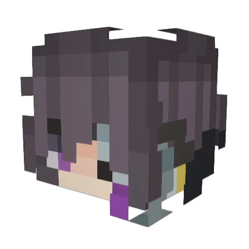 Julius_Kingsley_ Minecraft avatar head, 3D render