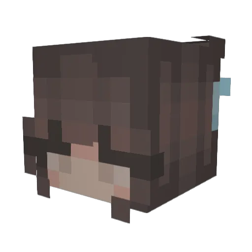 Julka1512 Minecraft avatar head, 3D render