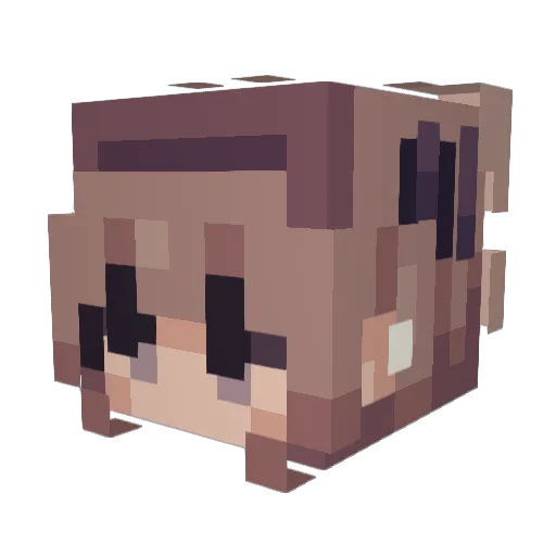 Julka444 Minecraft avatar head, 3D render