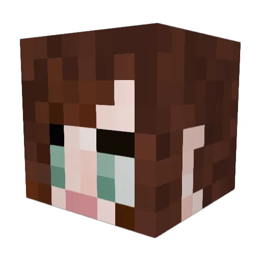Jullan0177 Minecraft avatar head, 3D render