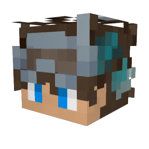 Julle3D Minecraft avatar head, 3D render