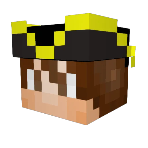 Julle_JJ Minecraft avatar head, 3D render