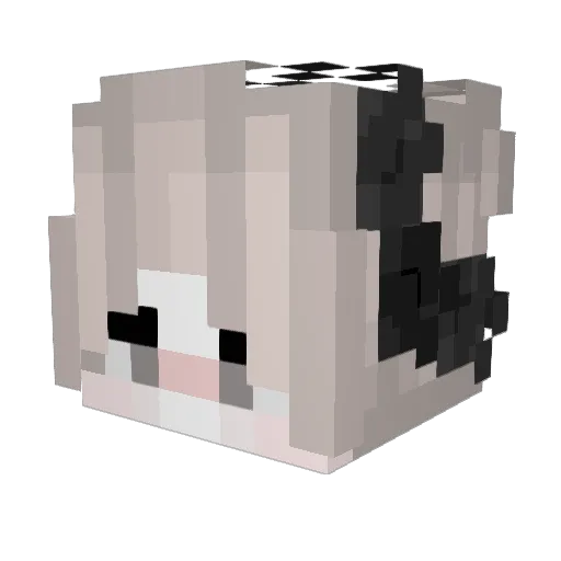 Julliany Minecraft avatar head, 3D render