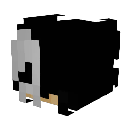 Jullsins Minecraft avatar head, 3D render
