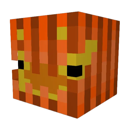 Julmanji Minecraft avatar head, 3D render