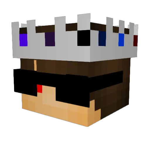 JulosTheGamer Minecraft avatar head, 3D render
