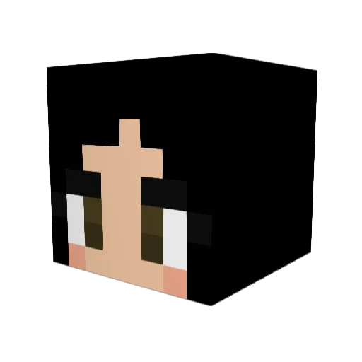 Julqaa_ Minecraft avatar head, 3D render