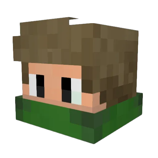 JulsGood Minecraft avatar head, 3D render