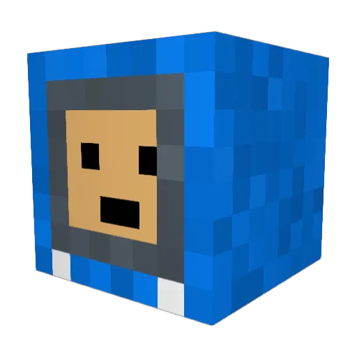 Julsaw Minecraft avatar head, 3D render