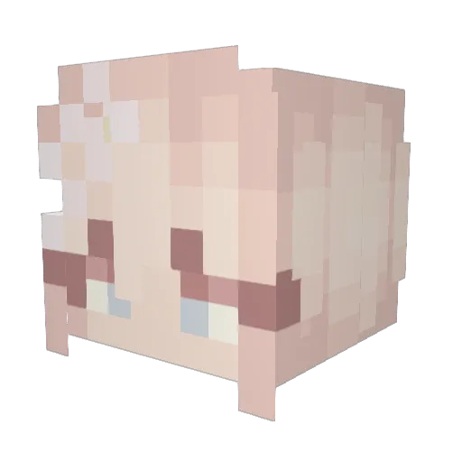 Julsdavila Minecraft avatar head, 3D render