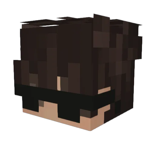 Julsjoo_HD Minecraft avatar head, 3D render