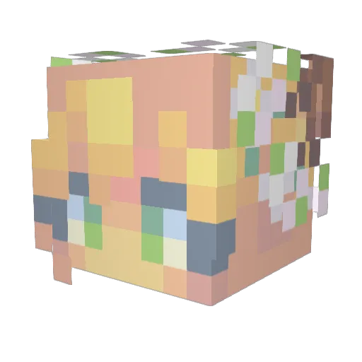 Julson125 Minecraft avatar head, 3D render