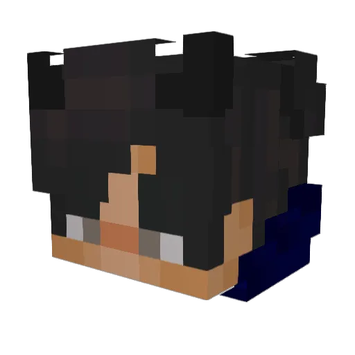Julstar07 Minecraft avatar head, 3D render