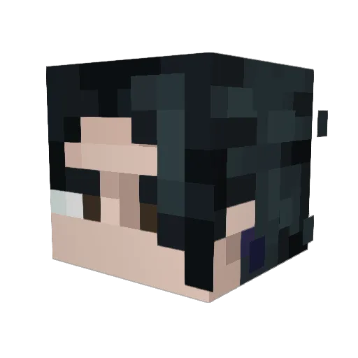 July1958 Minecraft avatar head, 3D render