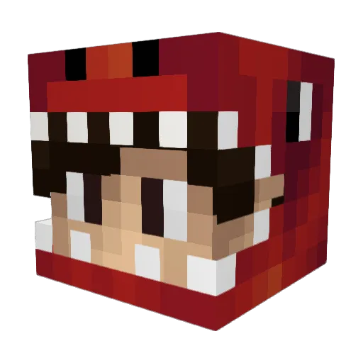 JulyG99 Minecraft avatar head, 3D render