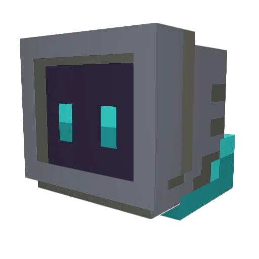 July_qwq Minecraft avatar head, 3D render