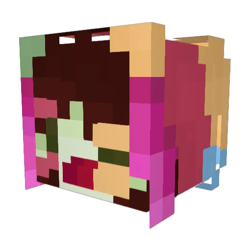 Julyyy44 Minecraft avatar head, 3D render
