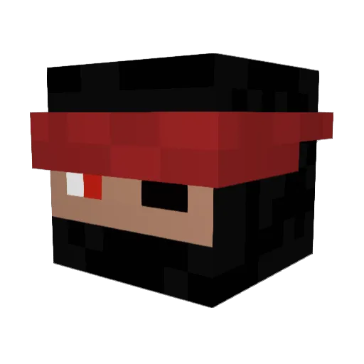 Julzz123 Minecraft avatar head, 3D render