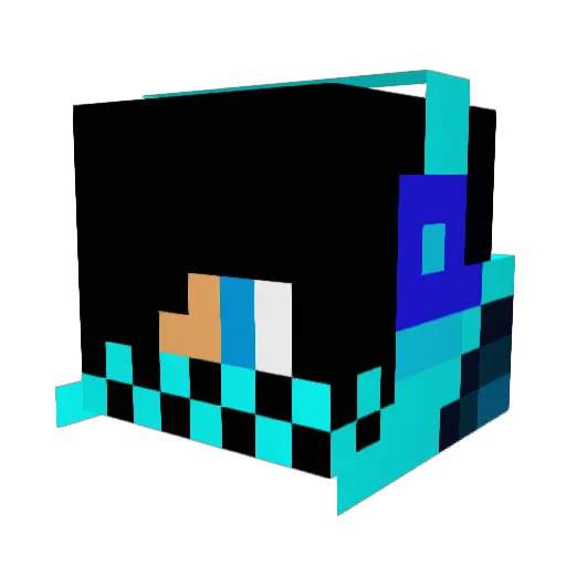 JumaCraft Minecraft avatar head, 3D render