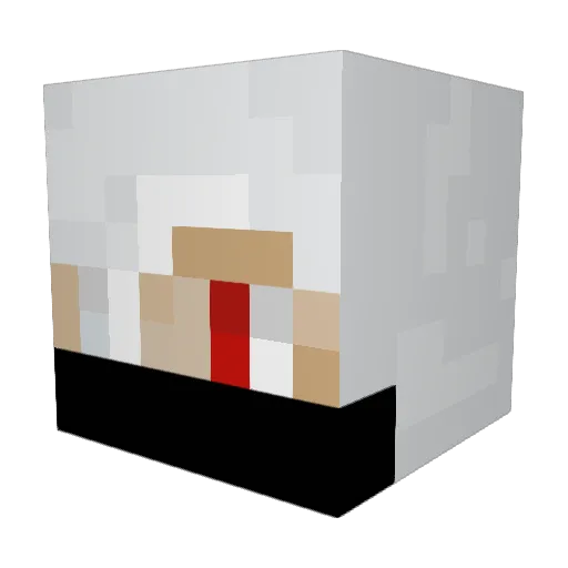 Jumala Minecraft avatar head, 3D render
