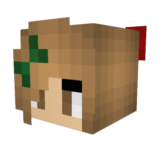JumanjiBoi Minecraft avatar head, 3D render