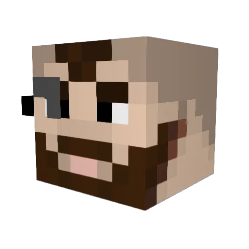 Jumb0j3t Minecraft avatar head, 3D render