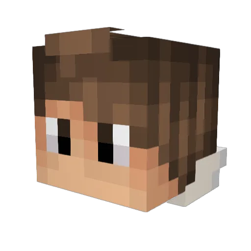 Jumbao Minecraft avatar head, 3D render