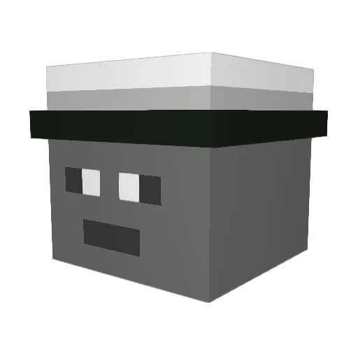 Jumbbo Minecraft avatar head, 3D render