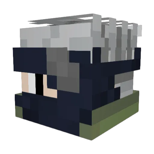 JumboTortoise Minecraft avatar head, 3D render