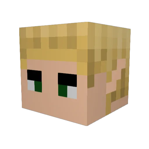 JumboXXL_Tester Minecraft avatar head, 3D render