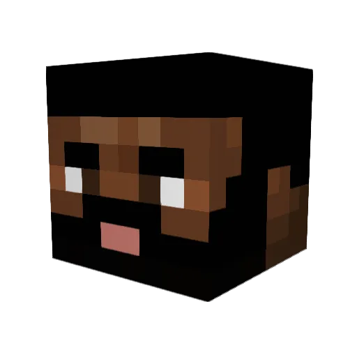 Jumboo_ Minecraft avatar head, 3D render